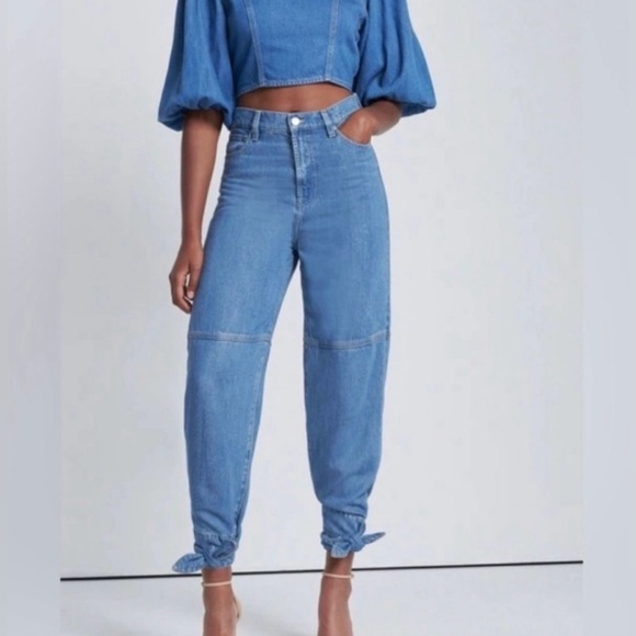 7 for all Mankind Jeans with ties at ankle - Picture 2 of 10